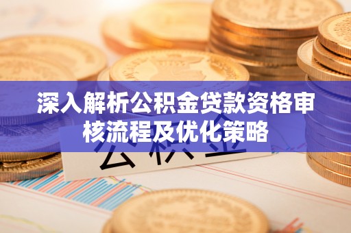 泸县深入解析公积金贷款资格审核流程及优化策略
