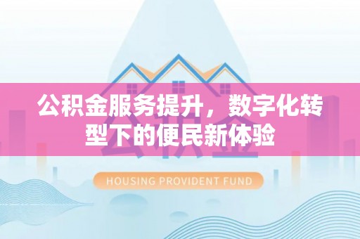 泸县公积金服务提升，数字化转型下的便民新体验