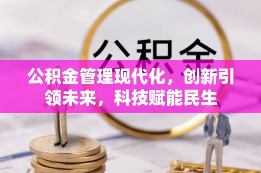 泸县公积金管理现代化，创新引领未来，科技赋能民生
