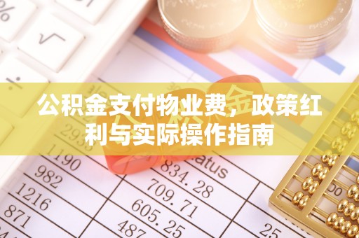 泸县公积金支付物业费，政策红利与实际操作指南